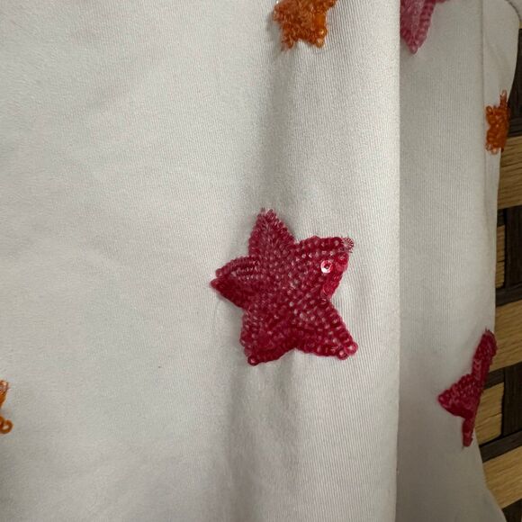 TCEC White Sequin Star Bodysuit Size Small - Picture 5 of 8
